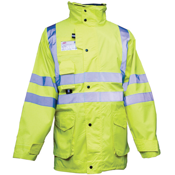 Veste haute visibilité 2 bandes 2 bretelles jaune - taille S